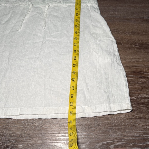 Women's Drawstring Waist Mini Dress Pockets Short Sleeves Round Neck‎ Medium - Picture 7 of 8